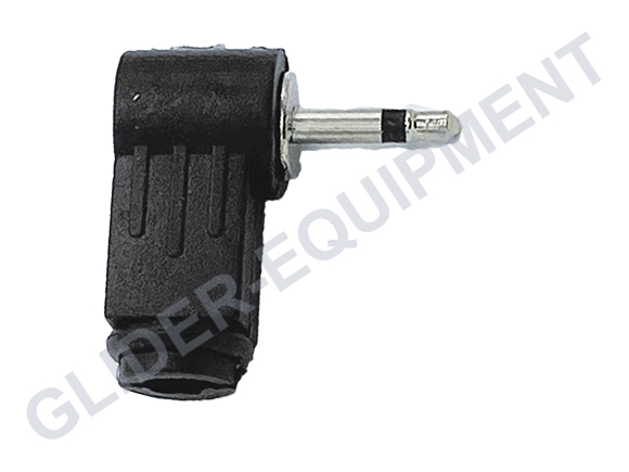 Audio plug rechte hoek 3.5mm mono 2P [738854]
